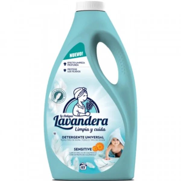 Гель для прання дитячої білизни La Antigua Lavandera sensitive 2490л - 1