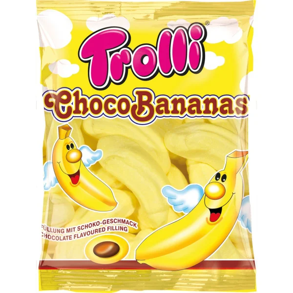 Зефір Trolli Choco Bananas Marshmallow Банани з какао маршмелоу 150г - 1