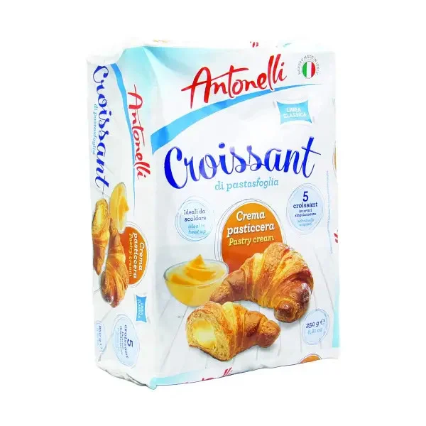 Круасан з листового тіста Antonelli Croissant Pastry Cream 5шт заварний вершковий крем 250г - 2
