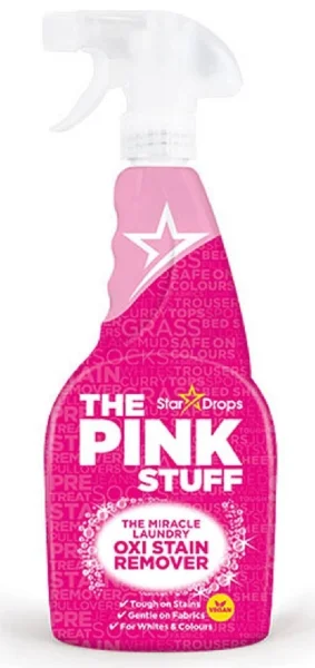Засіб для виведення плям з активним киснем Спрей Pink Stuff the Miracle laundry Oxi stain remover Чудовий ароматизований 500мл - 1