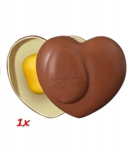 Подарунок Різдвяний Сердечко з іграшкою Kinder Surprise Christmas Heart Сніговичок 53г - 2