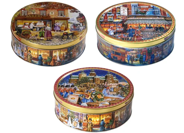 Печиво Cвяткове Jacobsens Bakery Mix Portobello Royal Castle Street Life з Шоколадною крихтою Бокс 3Д малюнок Тиснення 400г - 2