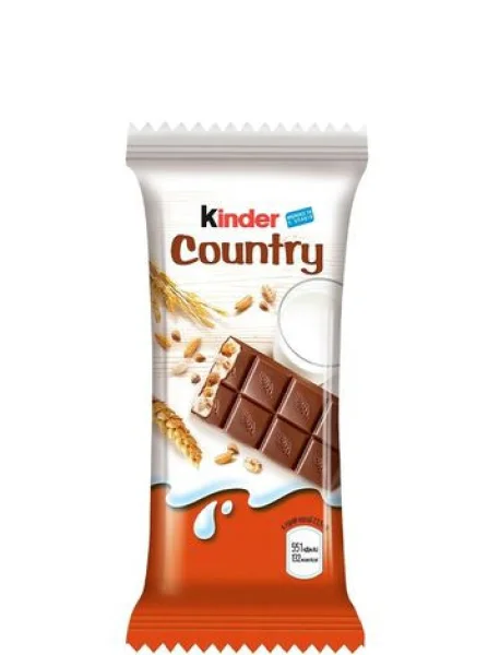 Шоколадні батончики з Злаками Kinder Country Кіндер Кантрі з молочним кремом 9шт 215г - 3