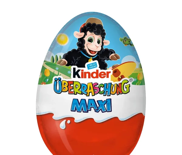 Яйце шоколадне з іграшкою Kinder Surprise Uberraschung Easter Maxi Sheep Кіндер сюрприз Чорна Овечка 100г - 3