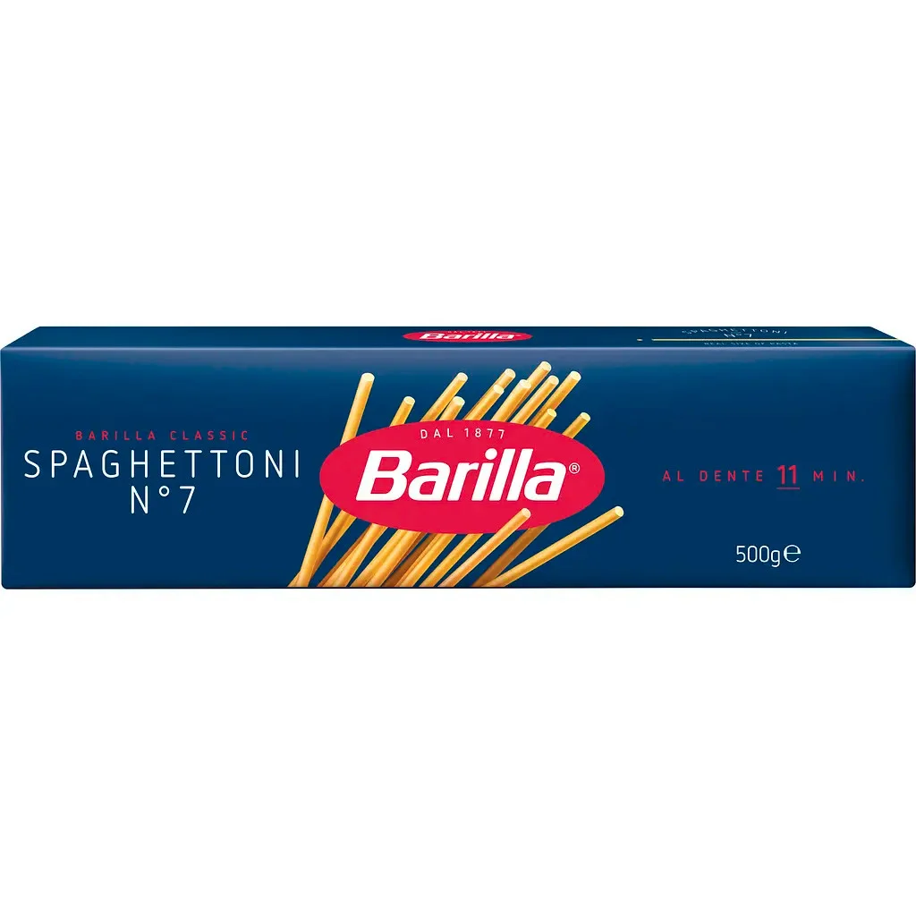 Макарони Спагеттоні №7 Barilla Spaghettoni Al Dente Барілла Паста спагетті Довгі Швидке приготування 500г