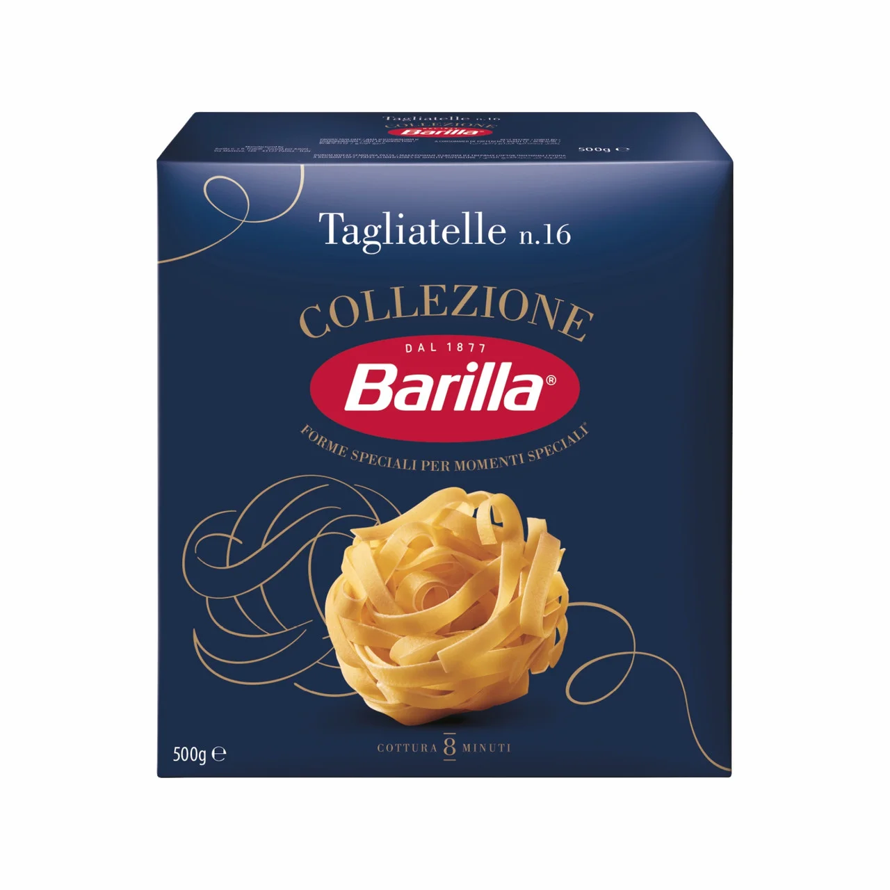 Макарони Тальятелле №16 Barilla Collezione Tagliatelle Piccolini Барілла Паста довгі широкі Стрічки Швидке приготування 500г