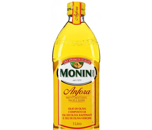 Оливкова олія рафінована для Cмаження Monini Anfora Extra Vergine Fritti croccanti salse e sughi Rafinate Моніні Анфора очищена 1л - 2