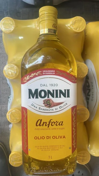 Оливкова олія рафінована для Cмаження Monini Anfora Extra Vergine Fritti Olio di Oliva Rafinate Моніні Анфора очищена 1л - 2