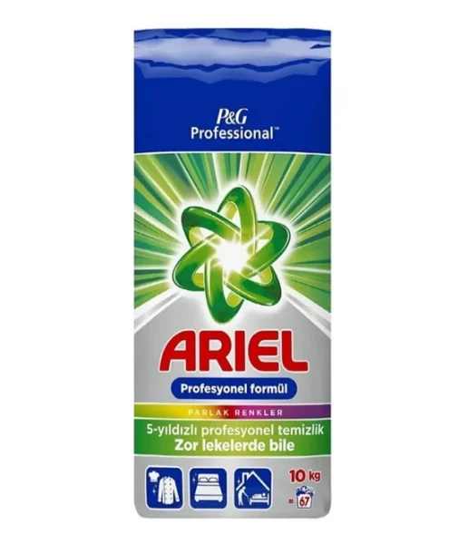 Порошок для прання Колор Ariel Profesyonel formül parlak Renkler zor lekelerde Bile Арієль для Кольорових речей 67прань Мішок 10кг - 1