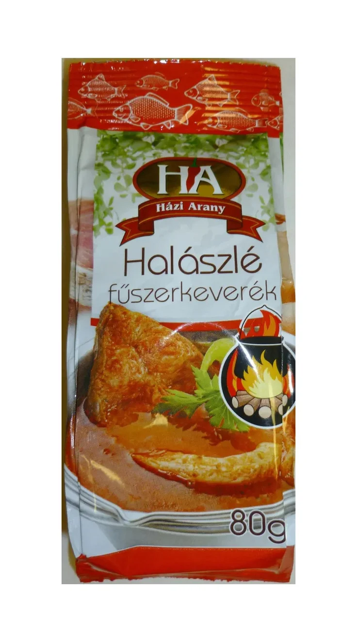 Приправа для риби та Ухи Házi Arany Halászlé fuszerkeverek Суміш спецій для рибних Супів та страв на багатті 80г