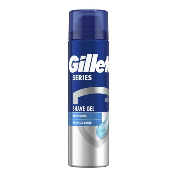 Гель для Гоління Чоловічий з Дозатором Gillette Series Shave Gel Moisturizing Cocoa Butter Джілет Зволожуючий Кокосове масло 200мл - 1