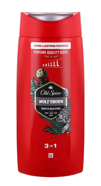 Гель для Душу 3в1 Чоловічий Old Spice Wolfthorn Long Lasting Fresh Wild Citrus ОлдСпайс Вольфторн Аромат Диких цитрусових 400мл - 2
