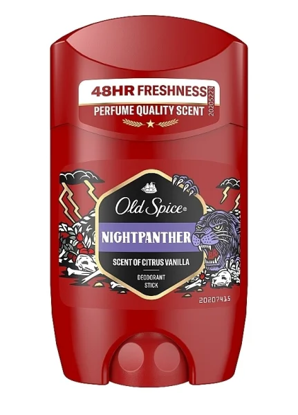 Дезодорант-стік Чоловічий Old Spice NightPanther Scent Citrus Vanilla Deodorant Stick 48h Freshness Олд Спайс Пантера Ваніль 50г - 1