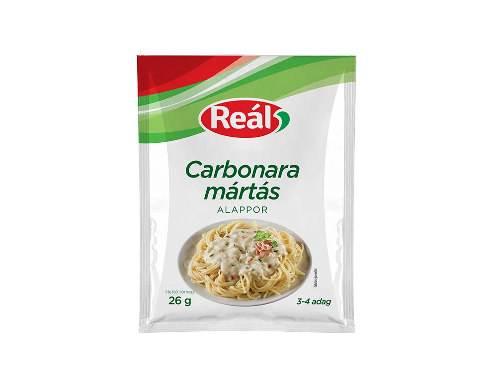 Соус Карбонара Сухий Reál Carbonara mártás alappor Реал Порошок сублімований для Швидкого приготування 26г