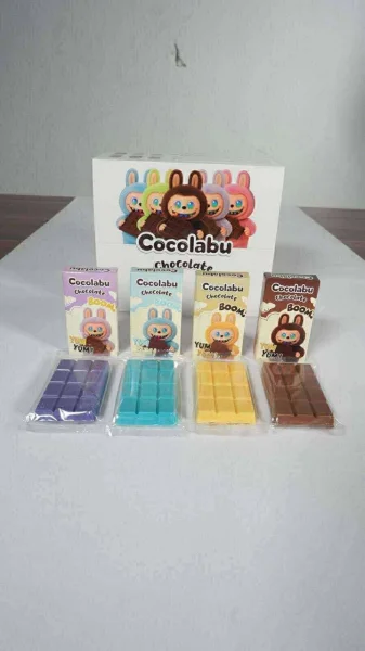 Шоколад плитка молочний Шоко Лабубу Cocolabu Chocolate Boom Yum-Yum Blue Чоколабу Шоколадний бум Юм Юм Синій 70г - 2