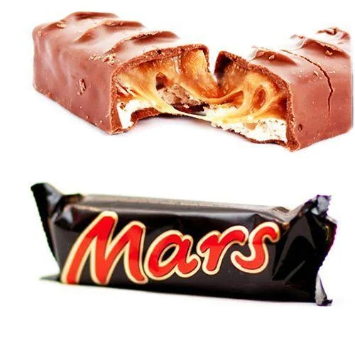 Набір Шоколадні батончики Mars Snacksize Bars 3x Multipack Nougat Caramel Марс молочний шоколад з карамеллю та нугою 3шт 135г