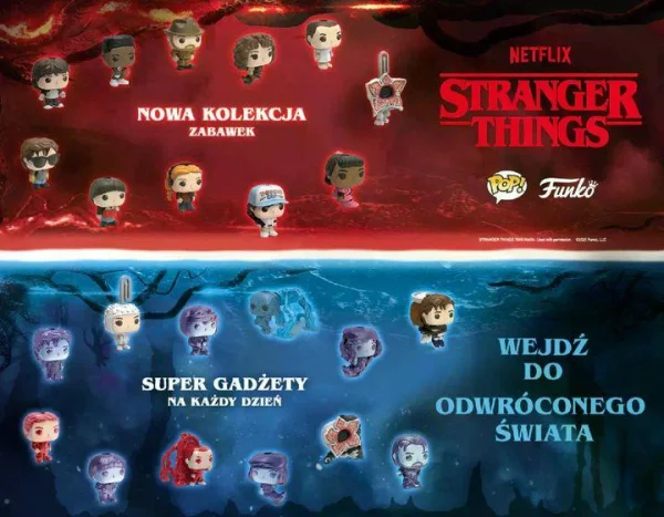 Шоколадне яйце з Іграшкою Kinder JOY Funko Pop Stranger Things Surprise Red Кіндер Джой Дивні дива Сюрпрайз Червоний 20г - 2