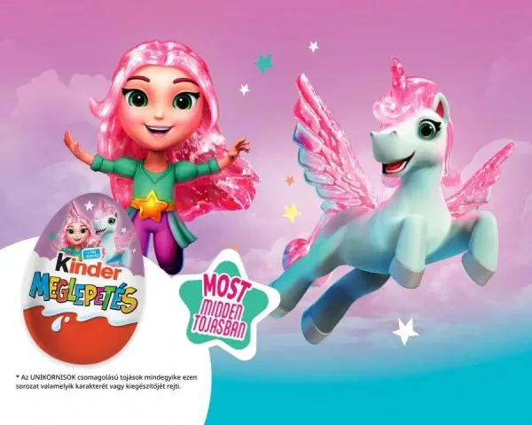 Шоколадне яйце з Іграшкою Kinder Surprise Meglepetes Unicorn Princess Series Кіндер Сюрприз Принцеса та Единоріг Дівчинка 20г - 2