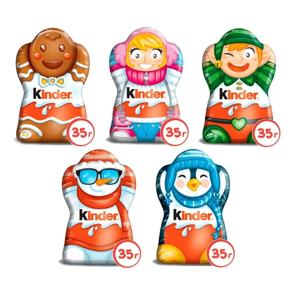 Шоколадна Фігурка Кіндер Хлопчик з молочного шоколаду Kinder Fun Boy без іграшки 35г - 2