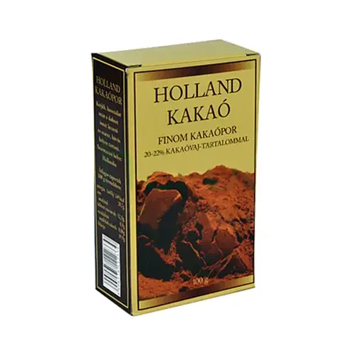 Какао порошок Голландський Holland Finom Kakaopor 20-22% Холланд кулінарний з вмістом какао-масла 20% Коробка 100г