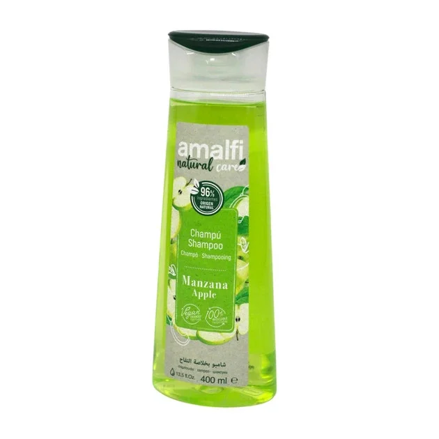 Шампунь для Волосся щоденний Amalfi Natural Care Manzana Apple 96% Origen Амалфі натуральний захист зелене Яблуко 400мл