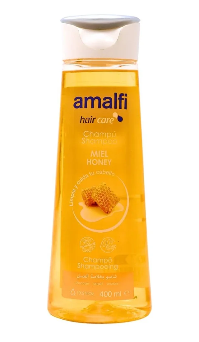 Шампунь для Волосся щоденний Amalfi Hair Care Miel Honey Амалфі для очищення та Розгладження Мед 400мл