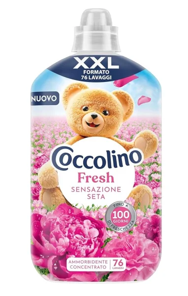 Ополіскувач Кондиціонер для білизни Coccolino Fresh XXL Sensazione Seta Коколіно Свіжість Дотик Шовку 76прань 1750мл - 1