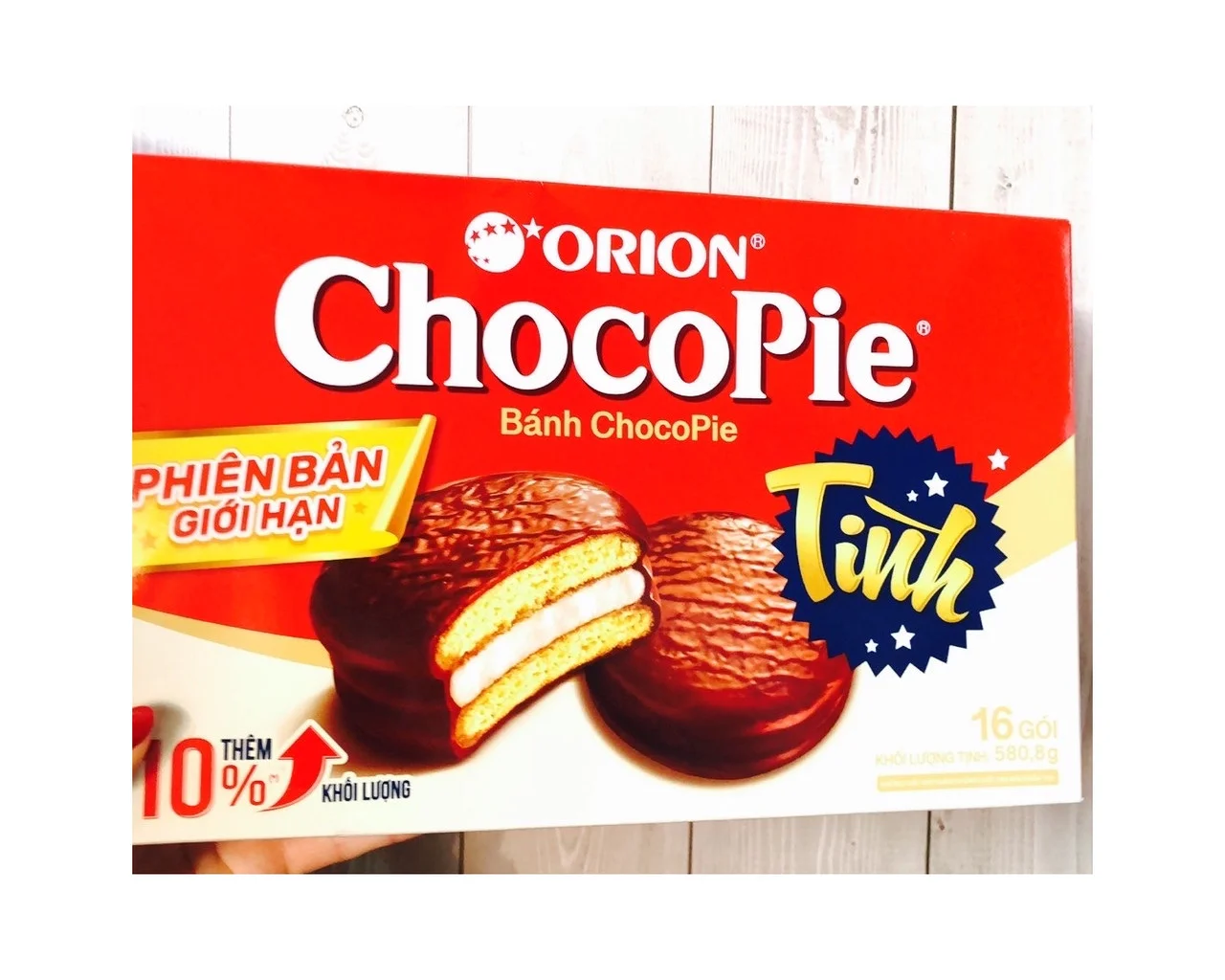 Печиво сендвіч Шоколадне Orion ChocoPie Choco&Cream Оріон ШокоПай бісквітне з вершковим кремом Коробка 16шт 580г