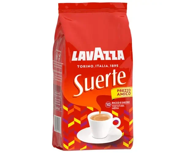 Кава в зернах Lavazza Suerte Prezzo Amico 10 Strong Ricco a Deciso Лавацца Сюерте Інтенсивний насичений смак 1000г - 1