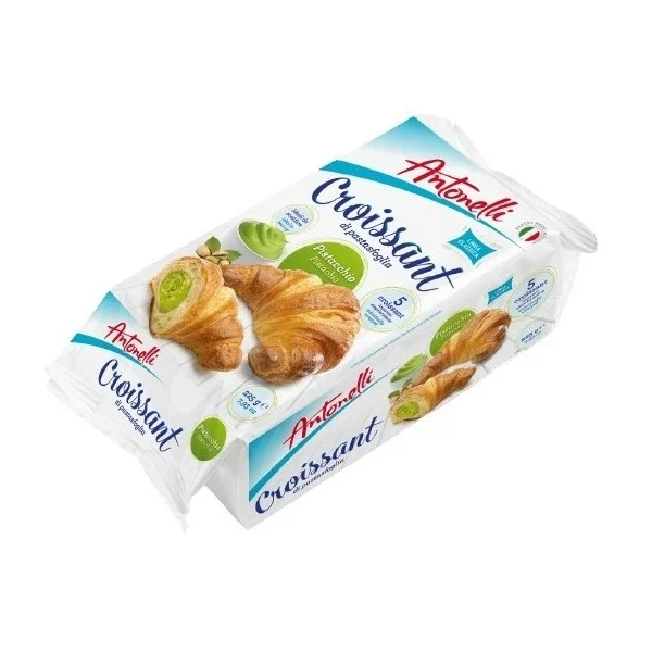 Круасан з листового тіста Antonelli Croissant Pistachio di PastasFoglia Антонеллі Фісташковий крем 5шт 225г