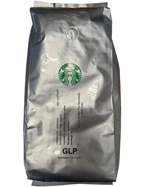 Кава зернова Starbucks Veranda FES 100% Arabica Blonde Roast Старбакс Веранда арабіка Світла обжарка Вакуум пакет 1кг