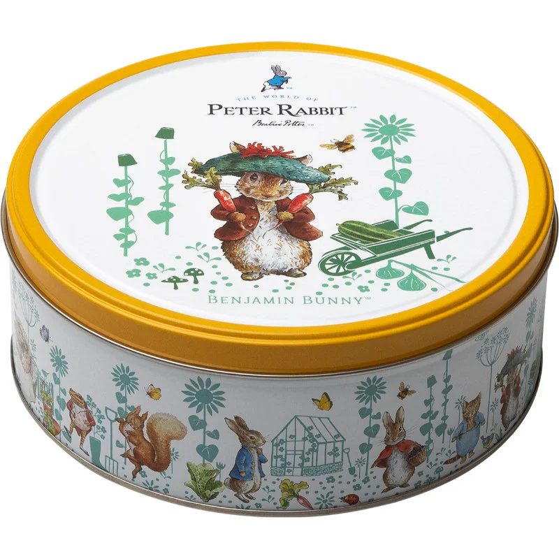 Печиво Cвяткове Jacobsens Bakery Peter Rabbit Benjamin Bunny Yellow Кролик Пітер з шоколадною крихтою жб Бокс 150г