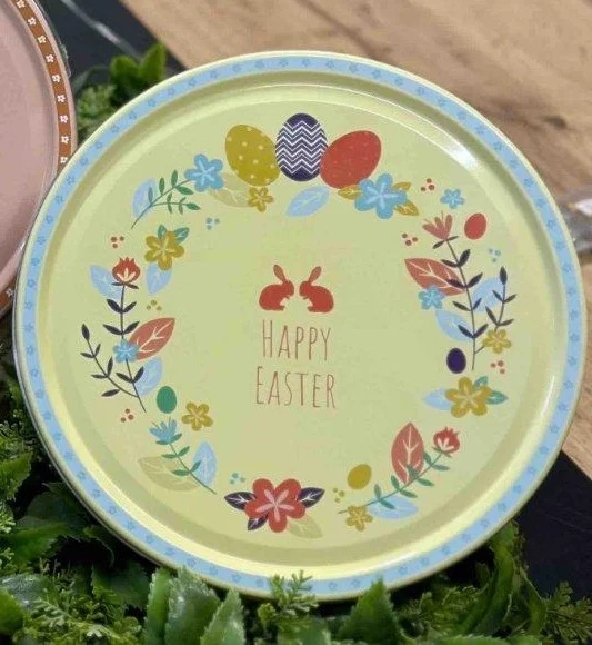 Печиво Cвяткове Jacobsens Bakery Happy Easter Little Twins Bunnies Mix Якобсенс мікс з шоколадною крихтою жб Бокс 400г