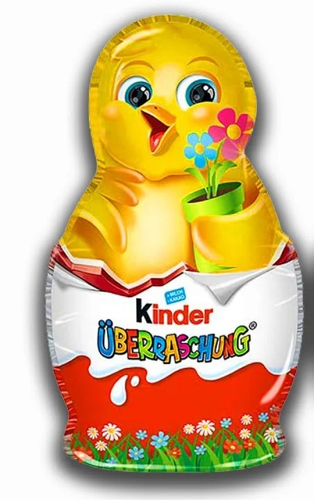 Шоколадна фігурка Пасхальне Курчатко з іграшкою Kinder Surprise Easter Tiny Chicken Кіндер сюрприз молочний шоколад 36г