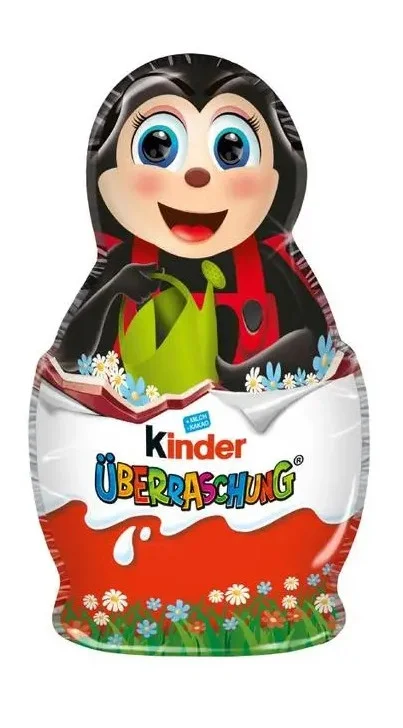 Шоколадна фігурка Пасхальна Мурашка з іграшкою Kinder Surprise Easter Tiny Bug Кіндер сюрприз молочний шоколад 36г