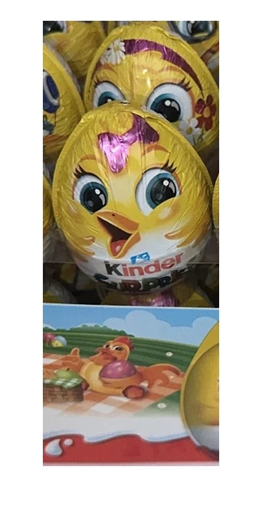 Шоколадне яйце Пасхальне курчатко з Іграшкою Kinder Surprise Easter egg Girl Кіндер Сюрпрайз Дівчинка з бантом 72г