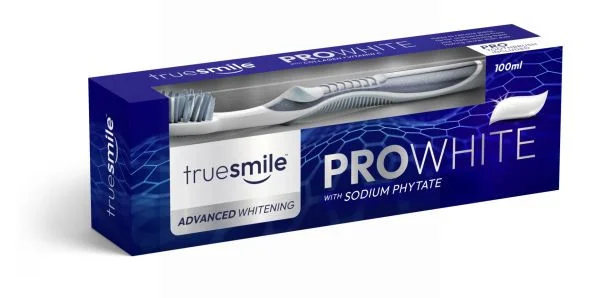Набір Зубна паста і Щітка Відбілююча з Фітатом натрію Truesmile Advanced whitening Sodium Phytate ТруСмайл Захист білизни 100мл