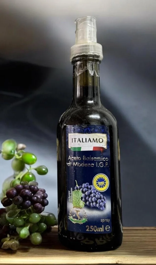Бальзамічний Оцет Спрей винний Italiamo Aceto Balsamico di Modena I.G.P. Італіамо кулінарний Темний Пляшка з дозатором 250мл