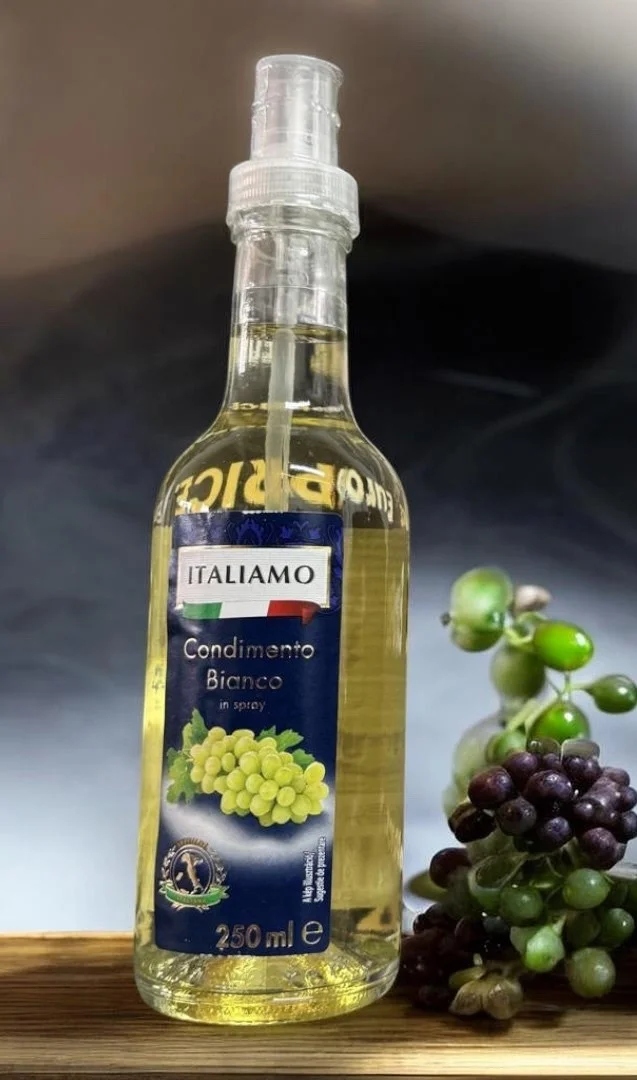 Бальзамічний Оцет Спрей винний Italiamo Condimento Balsamico Bianco Італіамо кулінарний Білий Пляшка з дозатором 250мл