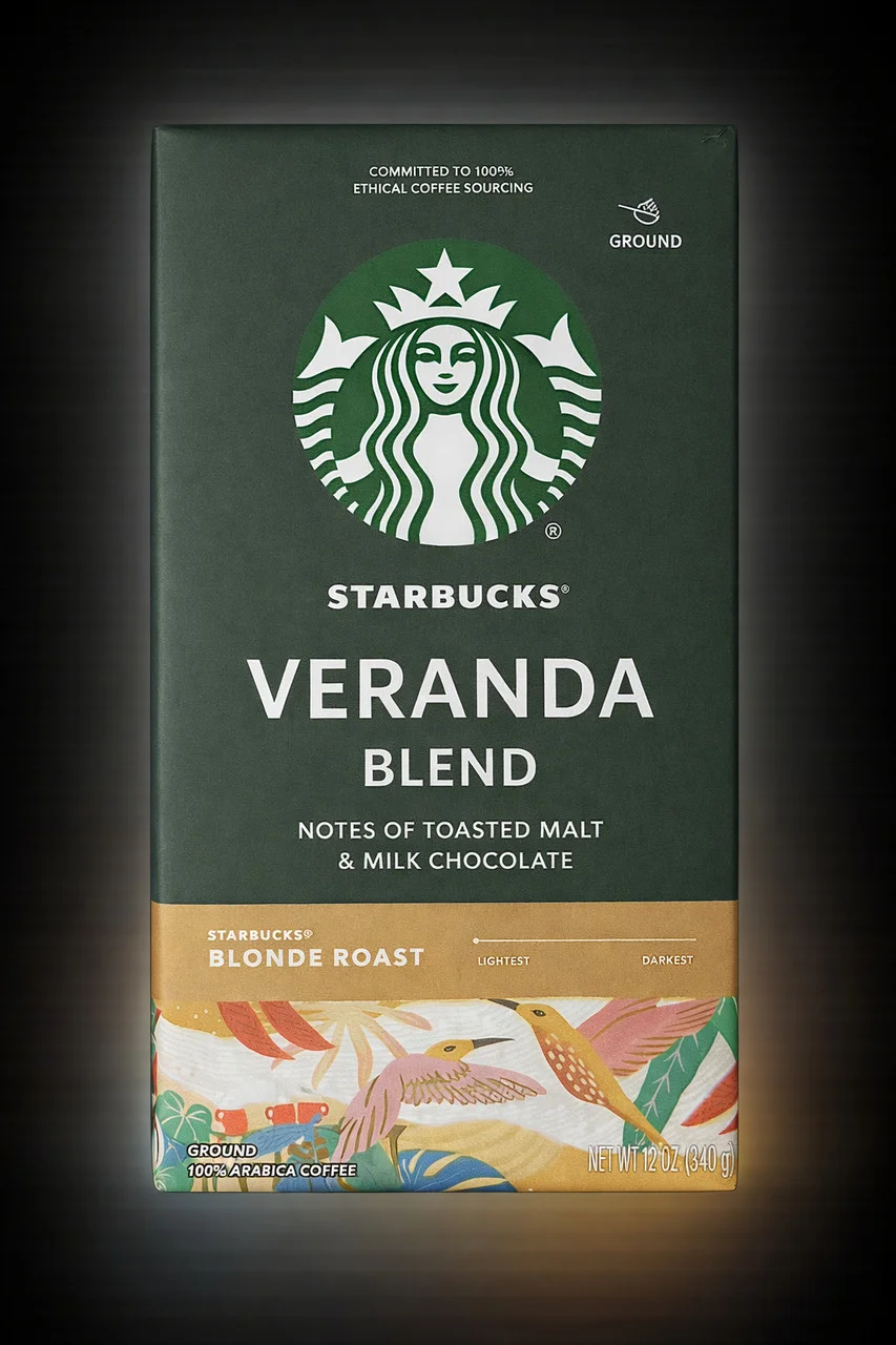 Кава мелена Starbucks Veranda Blend 100% Arabica Blonde Roast Старбакс Веранда арабіка Світла обжарка Вакуум пакет 510г