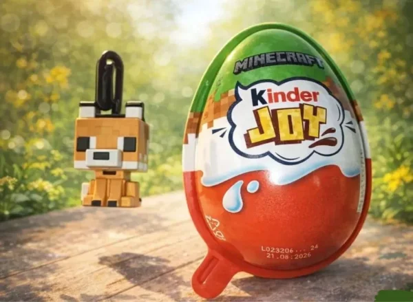 Шоколадне яйце з Іграшкою Kinder JOY Maincraft Series Surprise Green Кіндер Джой Майнкрафт Сюрпрайз 12 Персонажів Зелене 20г - 2