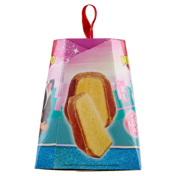 Міні Панеттоне Дитячий з Cюрпризом Balocco Mini Pandoro Gabby’s Dollhouse Kitty Балокко Геббі Доллхауз для Дівчаток Коробка 80г - 2