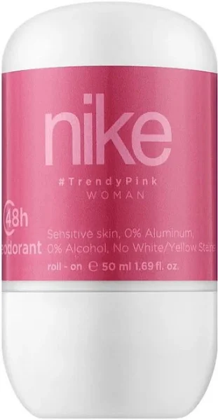 Дезодорант Шариковий Nike Woman Trandy Pink 48H Deodorant Sensitive Roll‑On Найк Модний Пінк без алюмінію Ролл-Он Сенсітів 50мл - 1