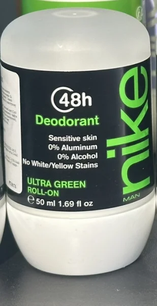 Дезодорант Шариковий Nike Man Ultra Green 48H Deodorant Sensitive Roll‑On Найк Ультра зелений без алюмінію Рол-Он Сенсітів 50мл - 2