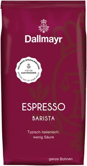 Кава в зернах Dallmayr Espresso Barista ganze Bohnen Далмаір Еспресо Баріста Купаж Арабіки Міцна 1000г