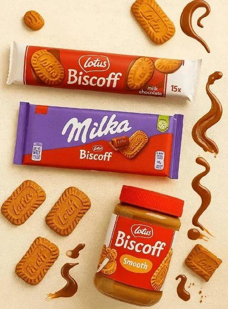 Шоколад Молочний Milka Lotus Biscoff Мілка з карамелізованим Печивом Лотус Біскофф плитка 90г
