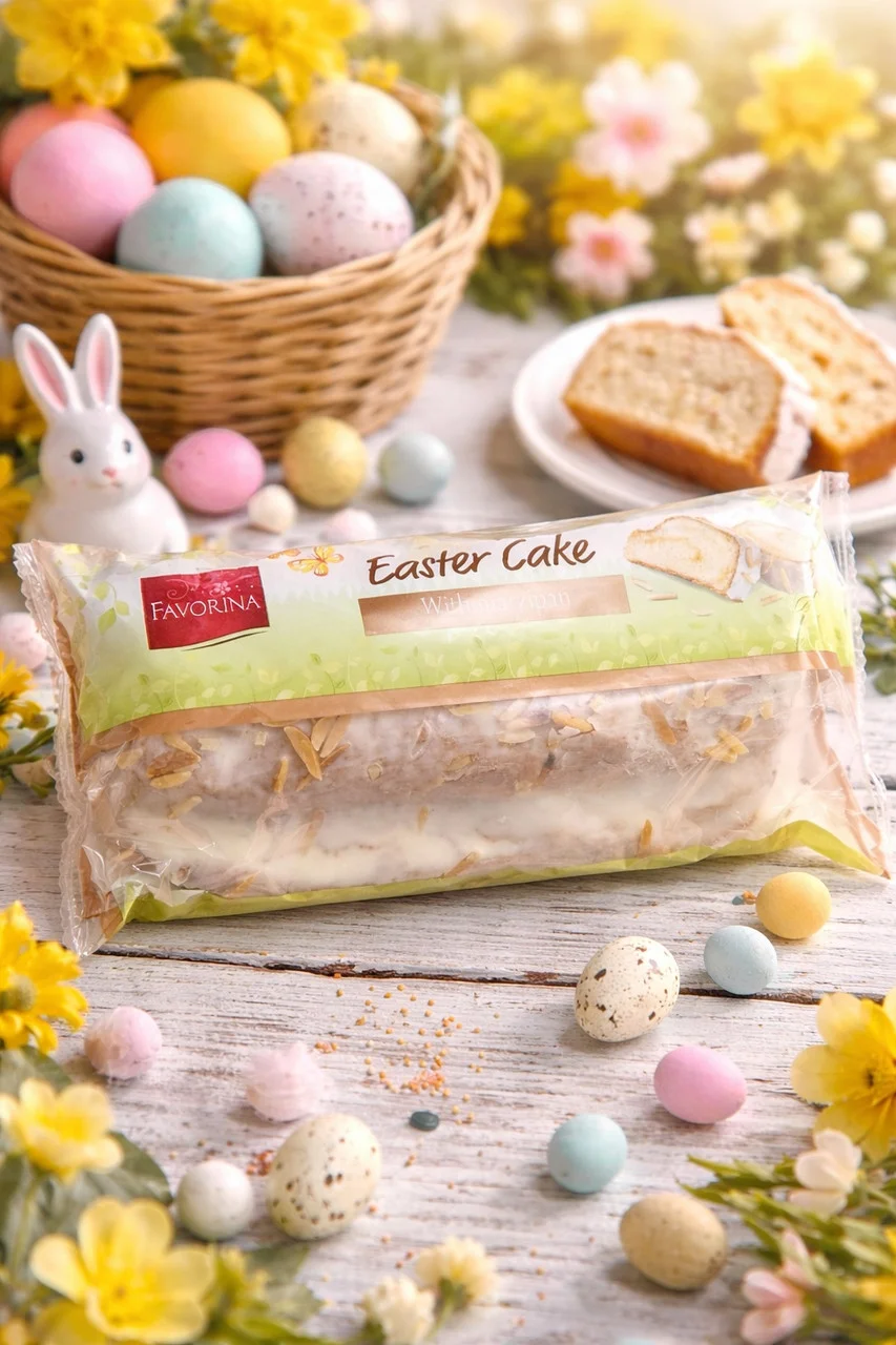 Штоллен Великодній Favorina Easter Cake Stollen Marzipan and egg Liqueur Фаворіна кекс пасхальний марципан та яєчний лікер 400г