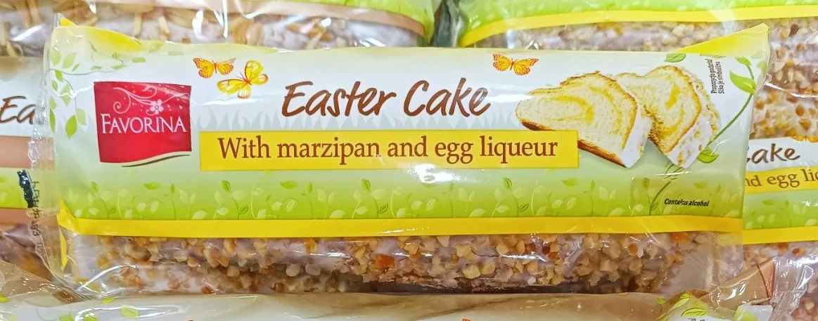 Штоллен Великодній Favorina Easter Cake Stollen Marzipan and egg Liqueur Фаворіна кекс пасхальний марципан та яєчний лікер 400г
