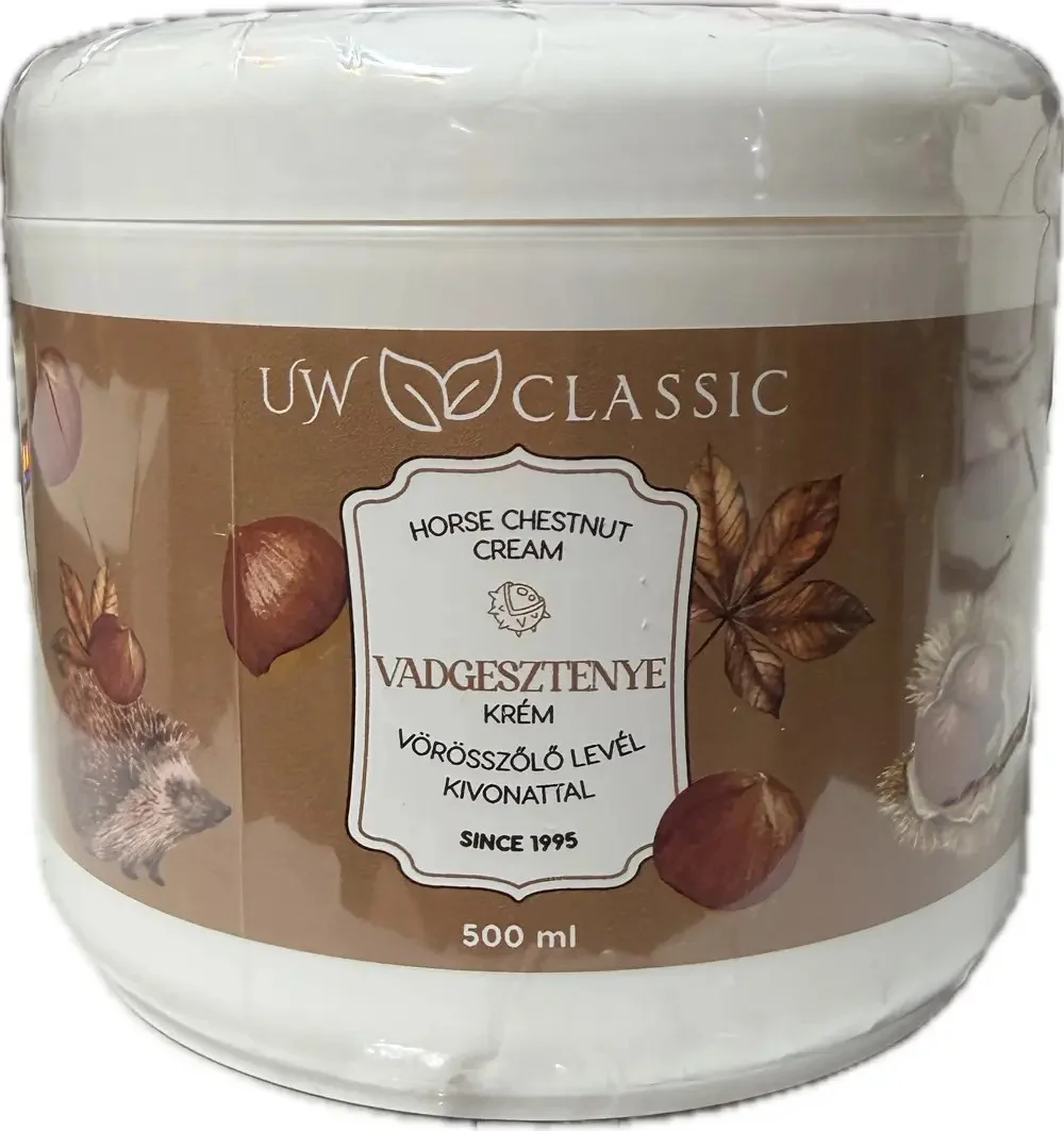 Мазь для Ніг терапевтична UW classic Horse Chestnut Creme УВ классік щоденний з Екстрактом Кінського каштана Баночка 500мл
