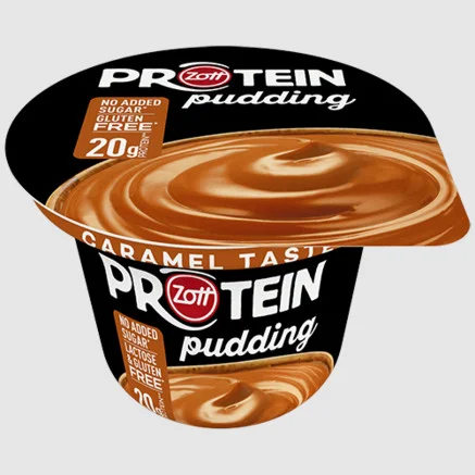 Пудінг Протеїновий без цукру Zott Protein Pudding Caramel Зотт Енергетичний Білок 20г смак солона Карамель стакан 200г